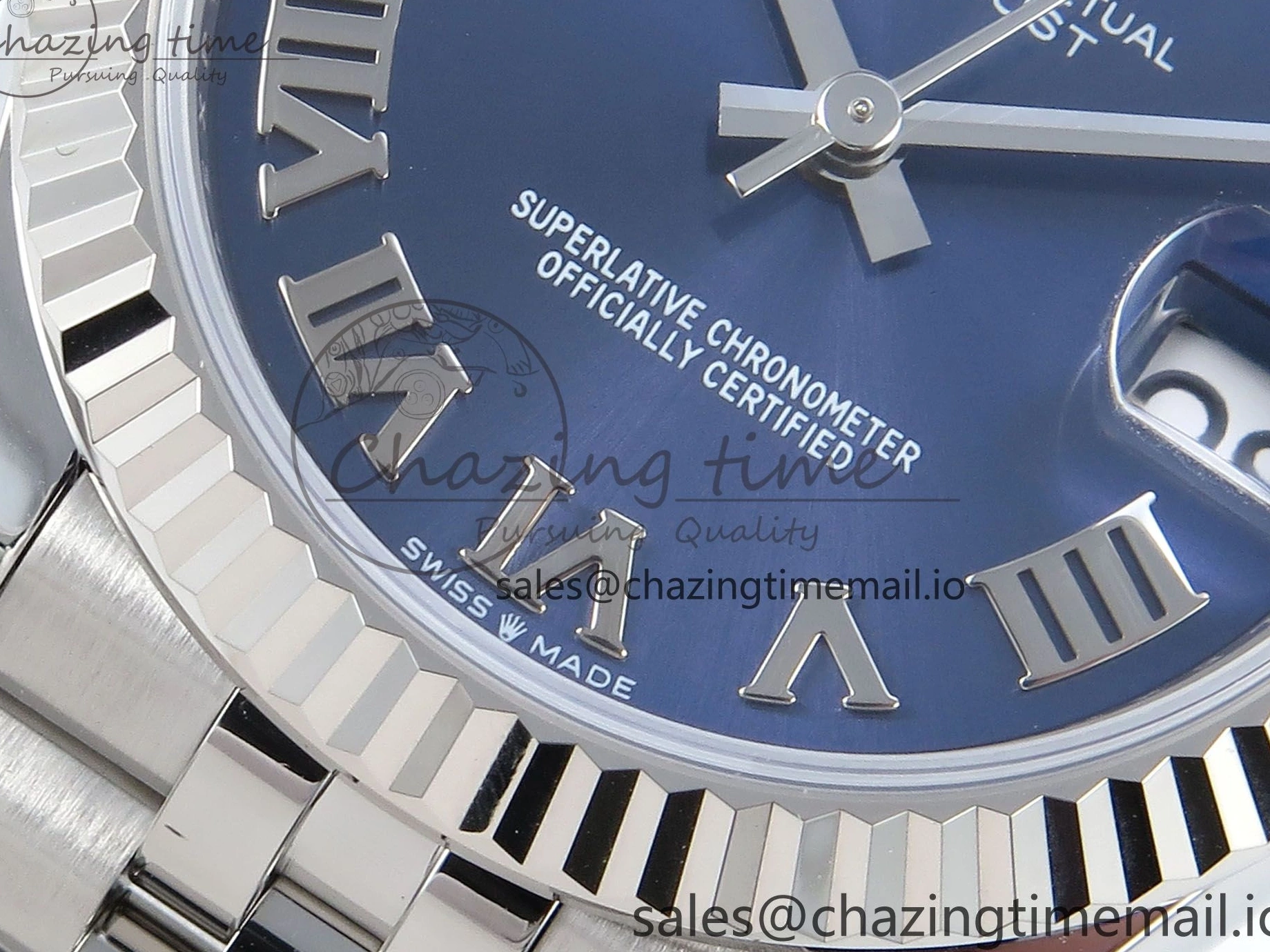 on 904L Roman 278274 ARF Dial DateJust 2688 Steel Best SS Edition 1:1 ETA 31 Bracelet Blue Jubilee 0104